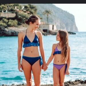 Lison Paris Girls Two piece bathing suit Size 10 New with tags